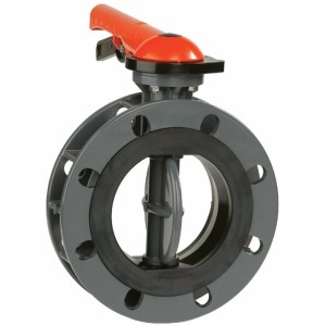 Затвор дисковый ПВХ Butterfly Valve Ду150 Ру10 межфланцевый в Архангельске